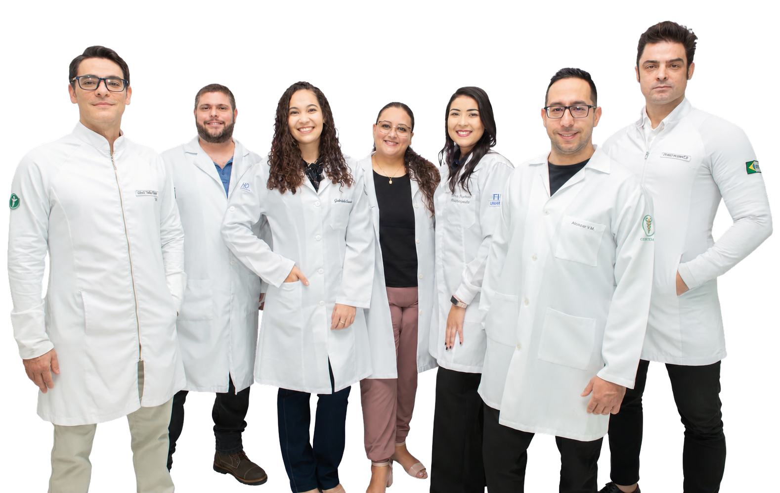 Equipe clínica completa da Ceortem